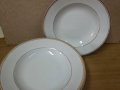 Стар български порцелан с златен кант чинии, снимка 5