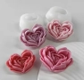 3D роза сърце 2 размера Силиконов молд форма за свещи гипс сапун смола фондан за декорация на торта , снимка 2