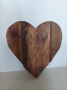 Декорация -дървено сърце, снимка 1