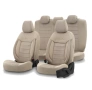 Луксозна тапицерия OTOM текстил с еко кожа COMFORT LINE Design – Бежова с бежов шев, снимка 1
