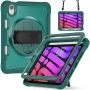 iPad mini 6 Heavy Duty Hybrid Tablet Case with Hand Grip & Strap TPU Силиконов Калъф и Протектор, снимка 2