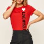 NEW! Дамски тениски с LOVE MYSELF принт! Поръчай С Твоя идея!, снимка 1 - Тениски - 32943533