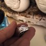 Авторски сребърен пръстен с аметистова друза, снимка 4