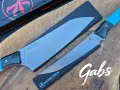 Нож с фиксирано острие Microtech Santoku 3100B/3200B ,Bohler M390 фултанг, снимка 7