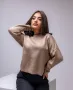 Кафяв висококачествен дамски пуловер , снимка 1