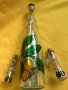 бутилка от френска ракия Schnaps и две юзчета ръчно рисувани сливи, снимка 7
