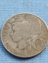 Сребърна монета 10 шилинга 1957г. Австрия Втора република 40392, снимка 1