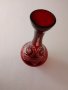 Кристална гарафа,Ваза цветен червен кристал, снимка 10