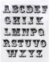  Приказни букви азбука силиконов гумен печат декор бисквитки фондан Scrapbooking
