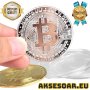 Позлатена биткойн монета за колекция сувенири за познавачи на Bit Coin криптовалутата метална физиче, снимка 3