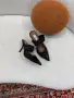 Alaïa Елегантни Официални Чехли От Лачена Кожа С Висок Ток И Елегантен Дизайн - 2 Цвята Код SEM-778, снимка 2