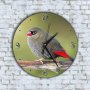 Стенен Часовник - Арт Цветно Пиленце На Клон