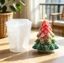 3D голяма елха снежинки силиконов молд форма свещи гипс сапун смола , снимка 2