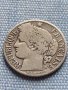 Сребърна монета 1 франк 1872г. Париж Франция 36486, снимка 2