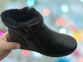 Дамски зимни боти с два ципа и топъл хастар в черно., снимка 4