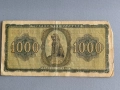 Банкнота - Гърция - 1000 драхми | 1942г., снимка 2