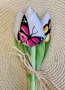 Лалета от плат / Текстилни цветя, снимка 14